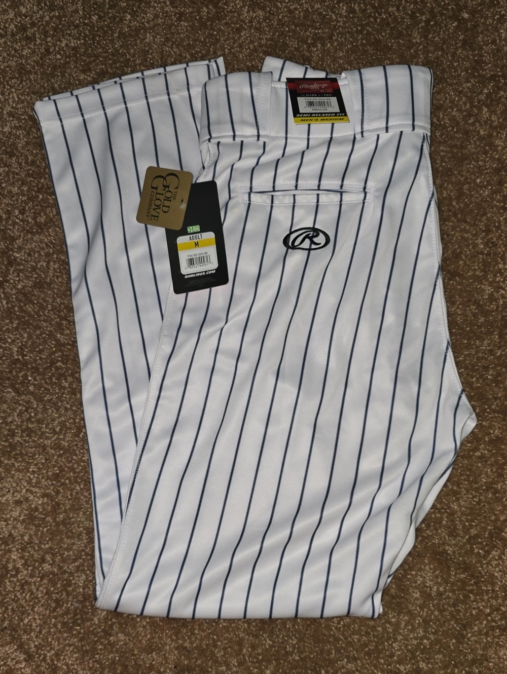 Rawlings Blue Pinstripe Baseball Pants